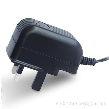 25W Series Switching Power Adapter with UK AC Plug and 90 to 264V AC Input Voltage